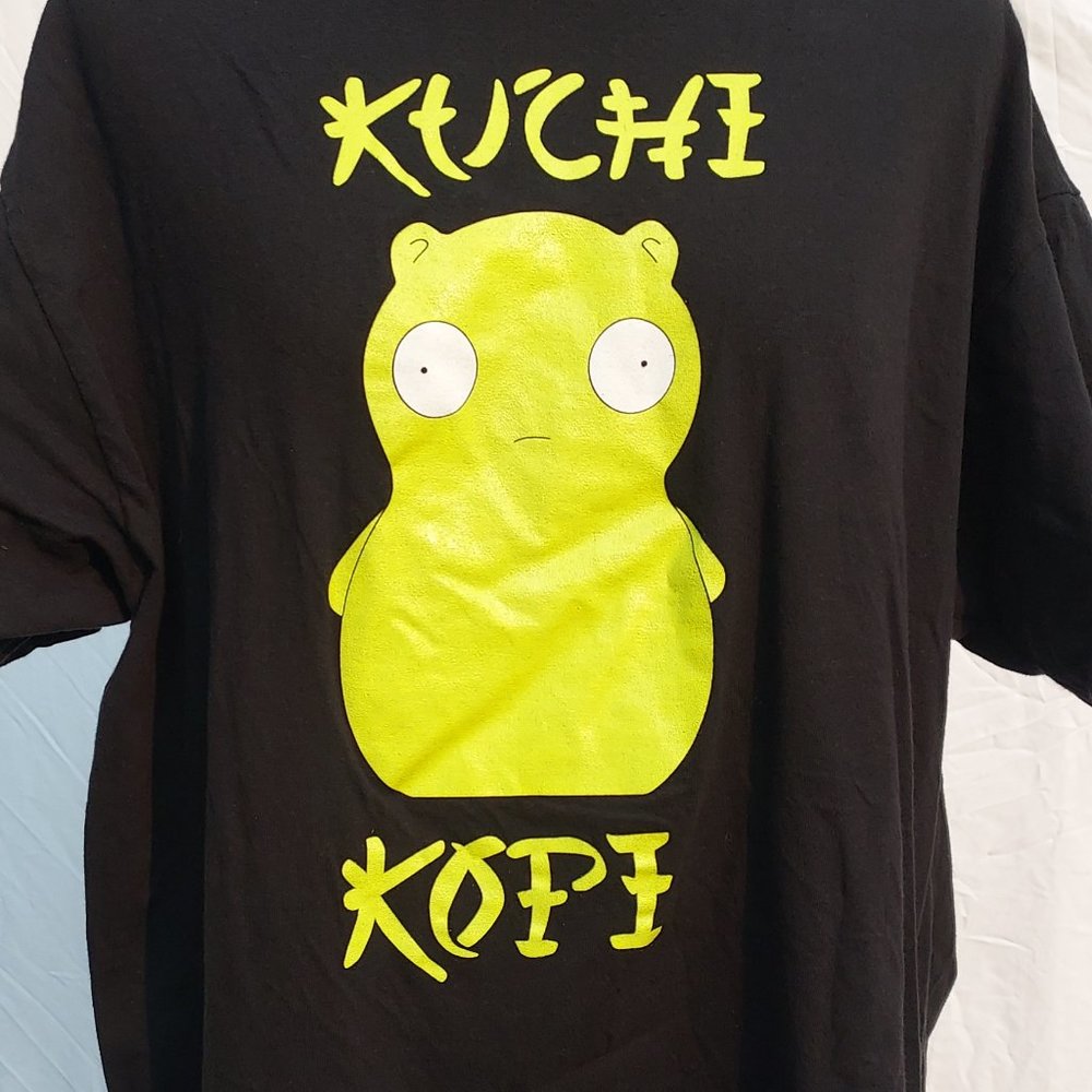 Bob's Burgers Kuchi Kopi Doll Black T-Shirt Men's Size XL